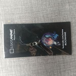 Loot Anime Phone Charm Astronaut Space Girl Purple Hair Star Manga Gift Stocking